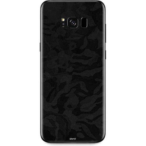 Black Shadow Camo Galaxy S8 Plus Skin